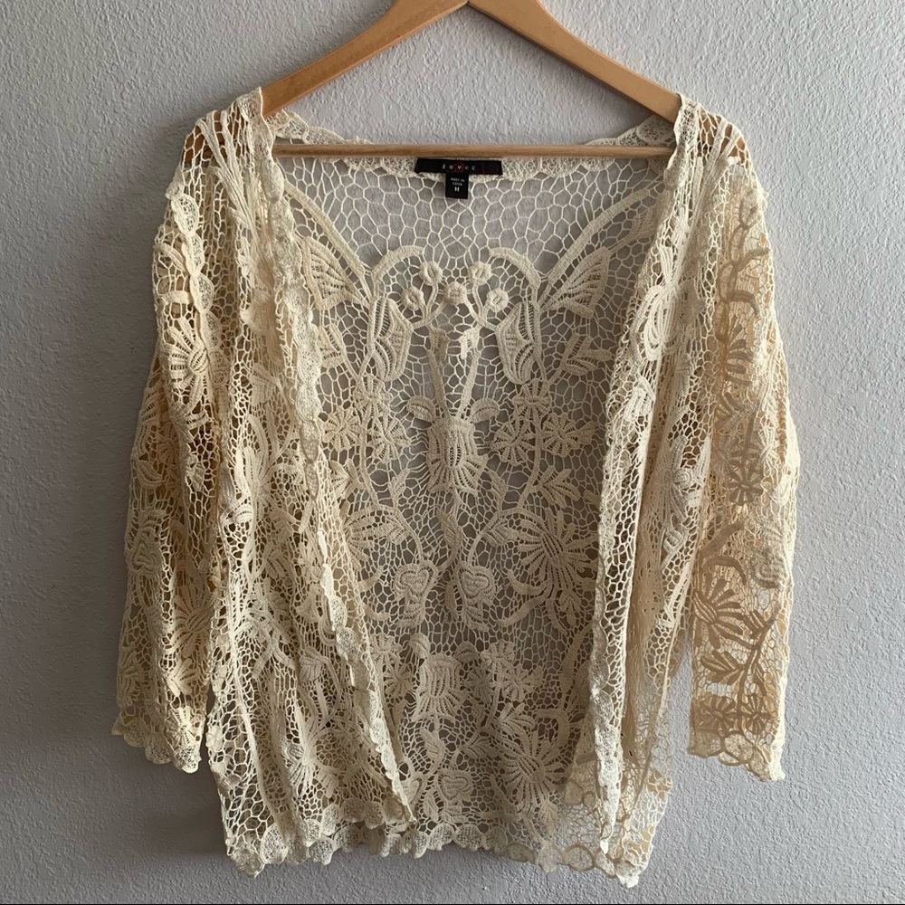 Cotton Lace Cardigan